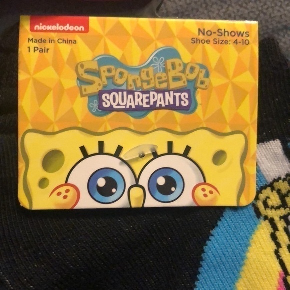 5/$13 SpongeBob SquarePants Socks Size 4-10  New with tags - Picture 2 of 8
